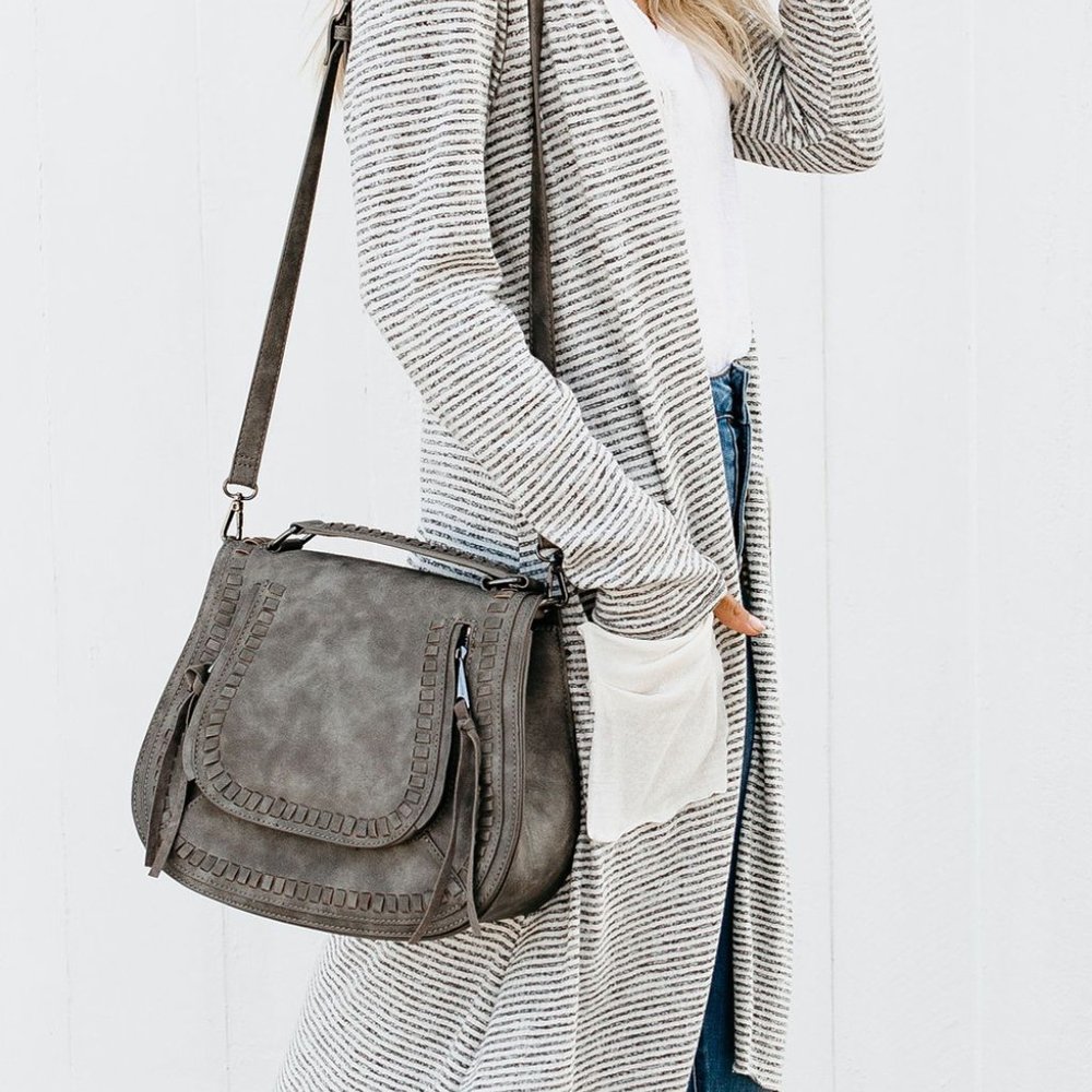 Boho Patchwork Cardigan With Pockets - image 5